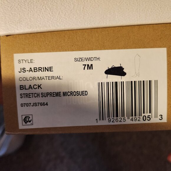 Jessica Simpson Black "Abrine" Microsuede Over the knee boots. NIB. Size 7 - Picture 10 of 10